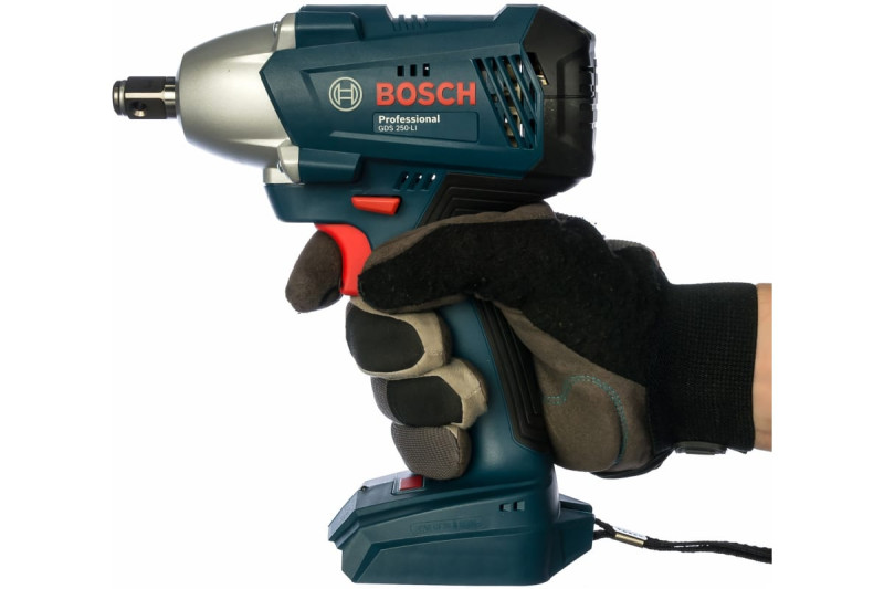 Гайковерт аккумуляторный ударный BOSCH GDS 250-LI (без АКБ и ЗУ) 06019G6121