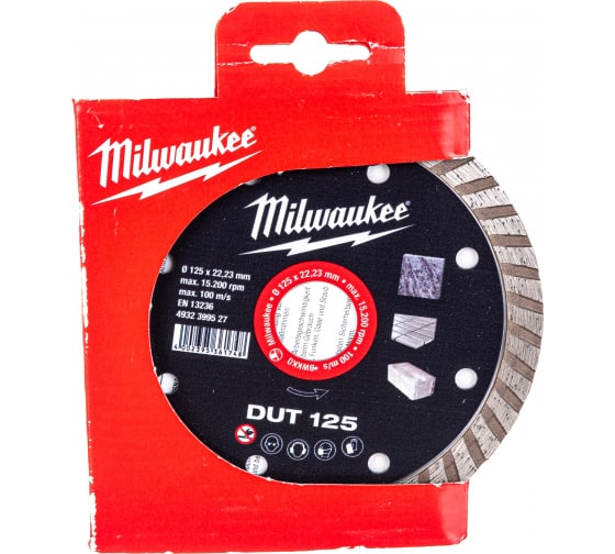 Диск алмазный DUT 125 мм MILWAUKEE 4932399527