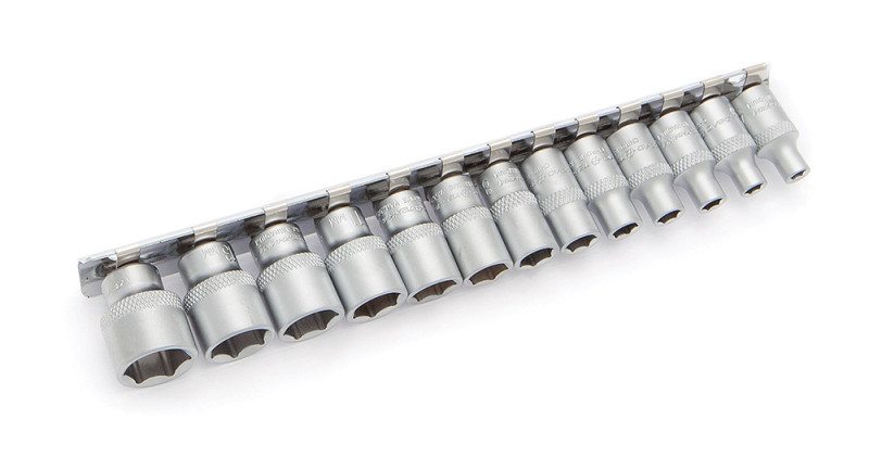 Набор головок шестигранных 1/4" (4; 4,5; 5; 5,5; 6; 7; 8; 9; 10; 11; 12; 13; 14 мм) 13 шт.