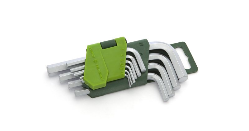 Набор ключей шестигранных коротких (1.5,2,2.5,3,4,5,6,7,8,10 мм) 10 шт.