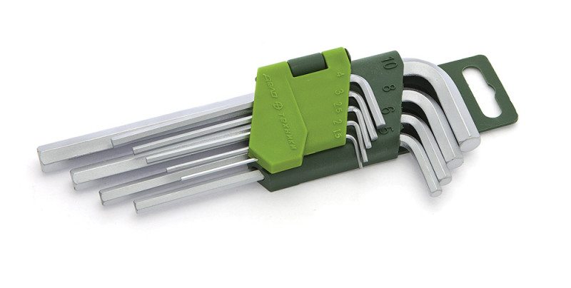 Набор ключей шестигранных (1.5,2,2.5,3,4,5,6,8,10 мм) 9 шт.