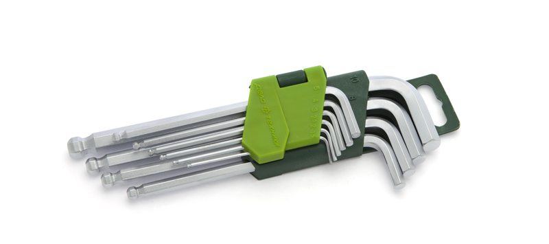 Набор ключей шестигранных с шаром (1.5,2,2.5,3,4,5,6,7,8,10 мм) 10 шт.