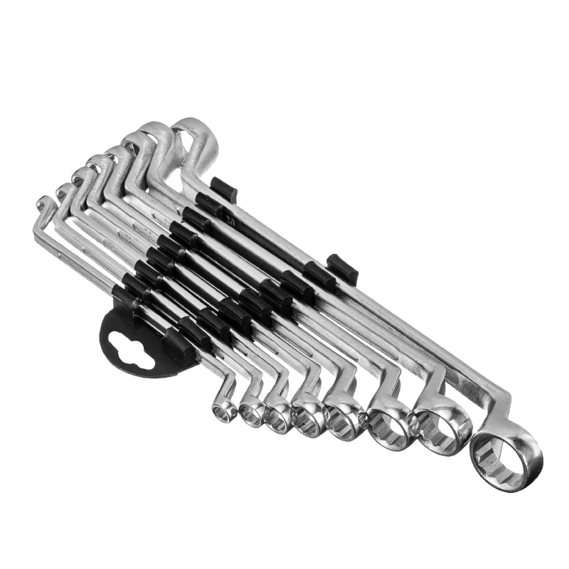 Набор ключей накидных, 6-22 мм, 8 шт, хромированные