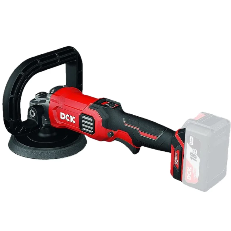 Шлифмашина угловая полировальная аккумуляторная DCK KDSP02-180 (без АКБ и ЗУ)