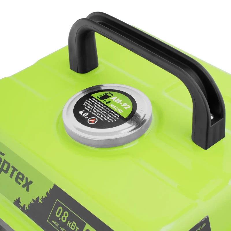 Генератор бензиновый БС-950, 0.8 кВт, 230 В, 2-х тактный, 4 л, ручной стартер Сибртех