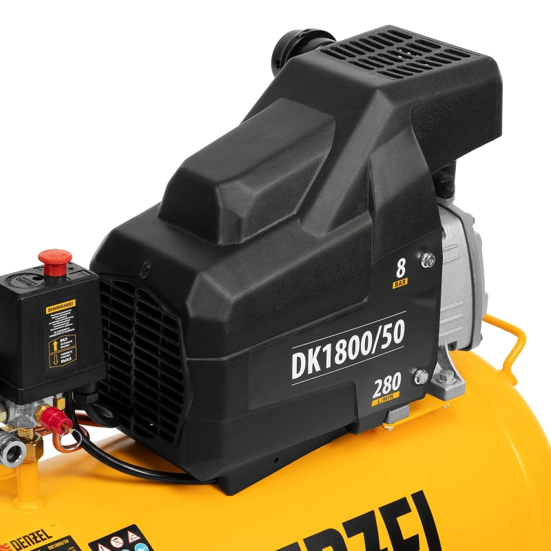 Компрессор воздушный DK1800/50, Х-PRO 1.8 кВт, 280л/мин, 50л Denzel