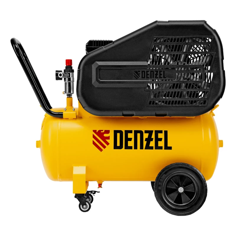 Компрессор воздушный рем. привод BCI 2100/50, 2,1 кВт, 50 литров, 400 л/мин Denzel