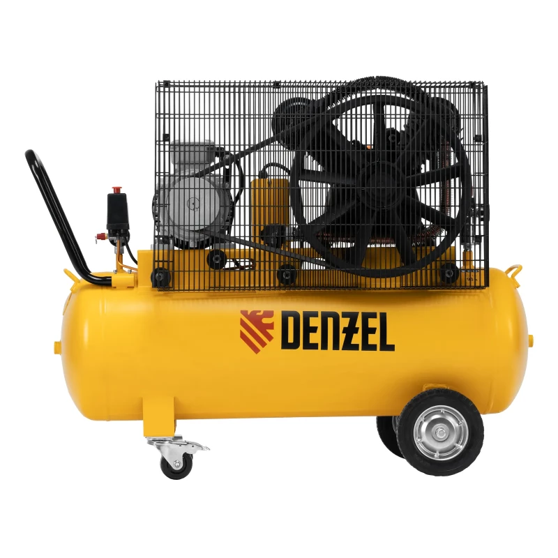 Компрессор воздушный рем. привод BCV 4000-T/100, 4,0 кВт, 100 литров, 690 л/мин Denzel